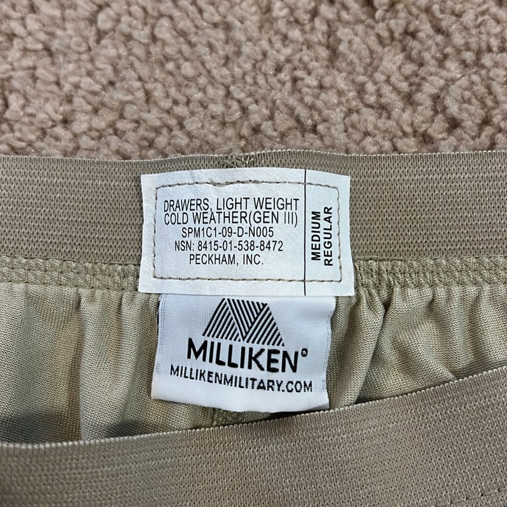 U.S.Army light weight drawers new no tags size Medium/regular - Picture 3 of 3
